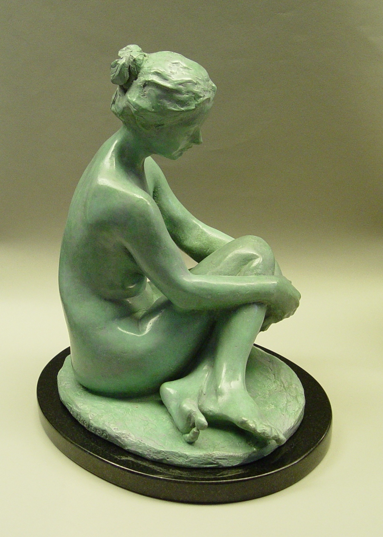 Rebecca, bronze, 9 inches high