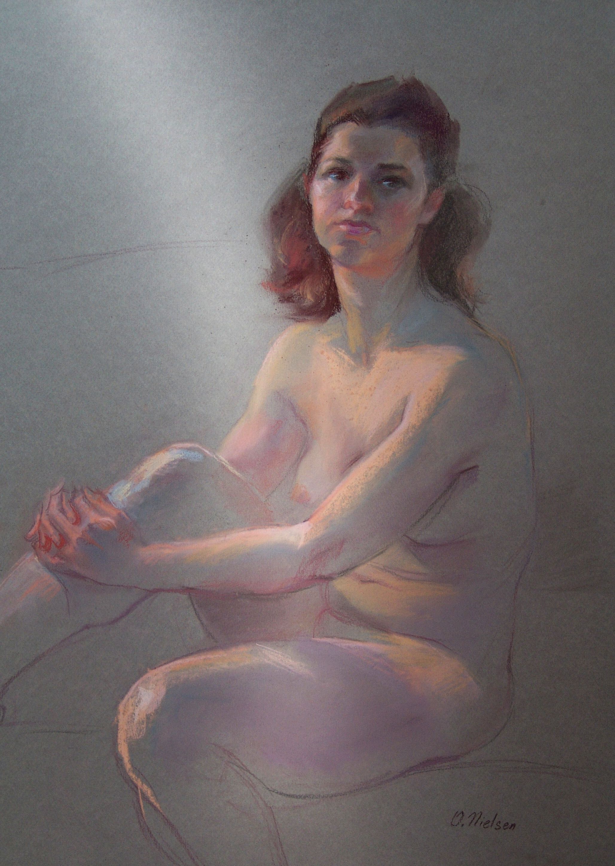 In Golden Light, pastel, 16 x 20 inches