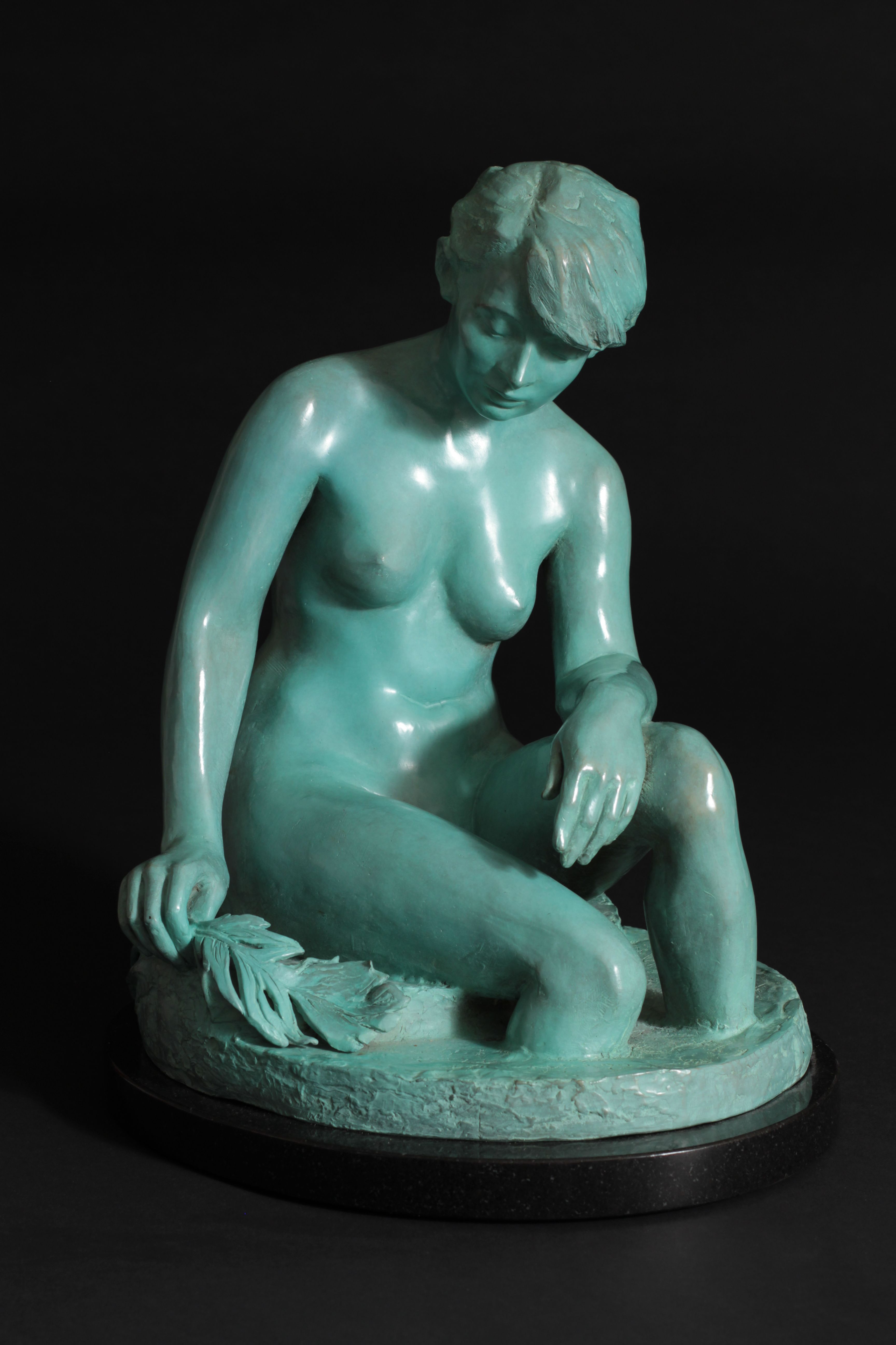 Leda, bronze, 21 x 13 x 16 inches