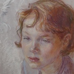 Reading Fantasy, pastel