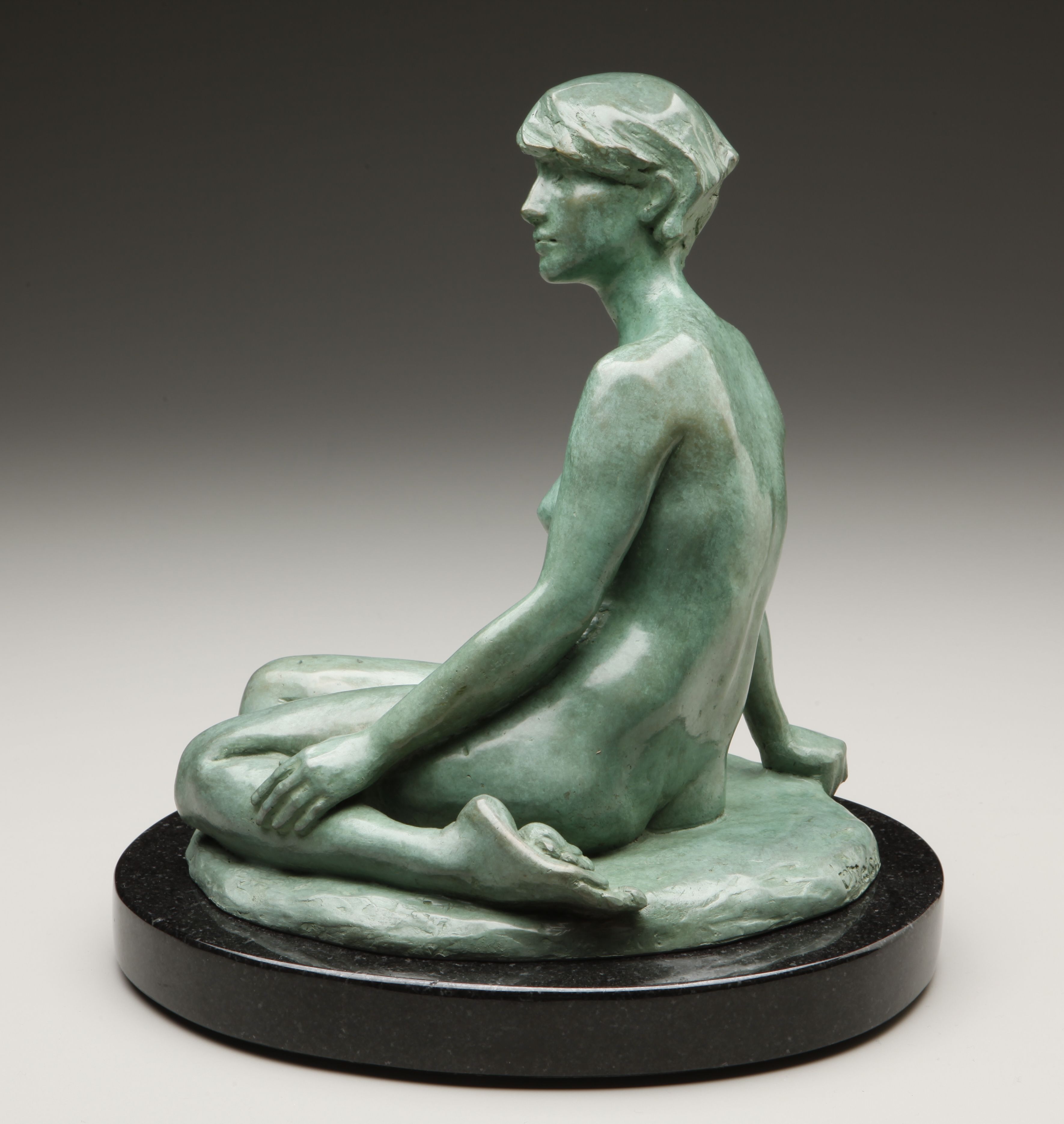 Silence, Bronze, 12 x 9 x 11 inches