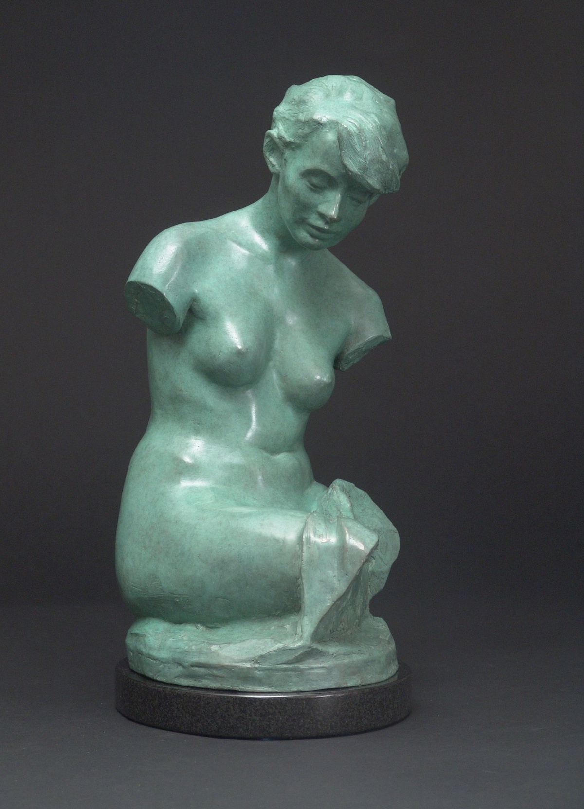 Torso, bronze, 20 inches high
