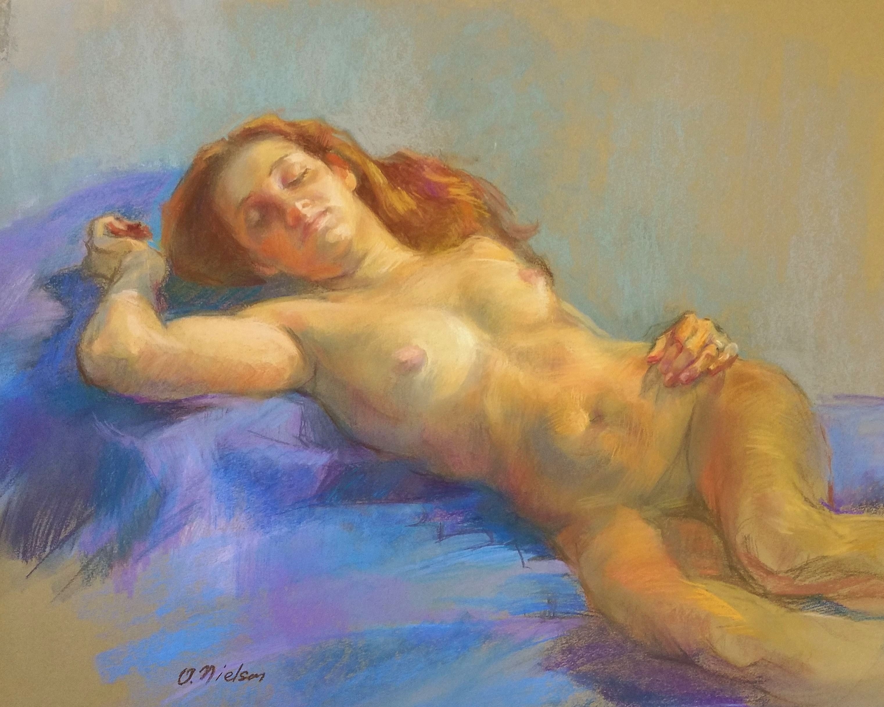 Siesta, Pastel, 19 x 22