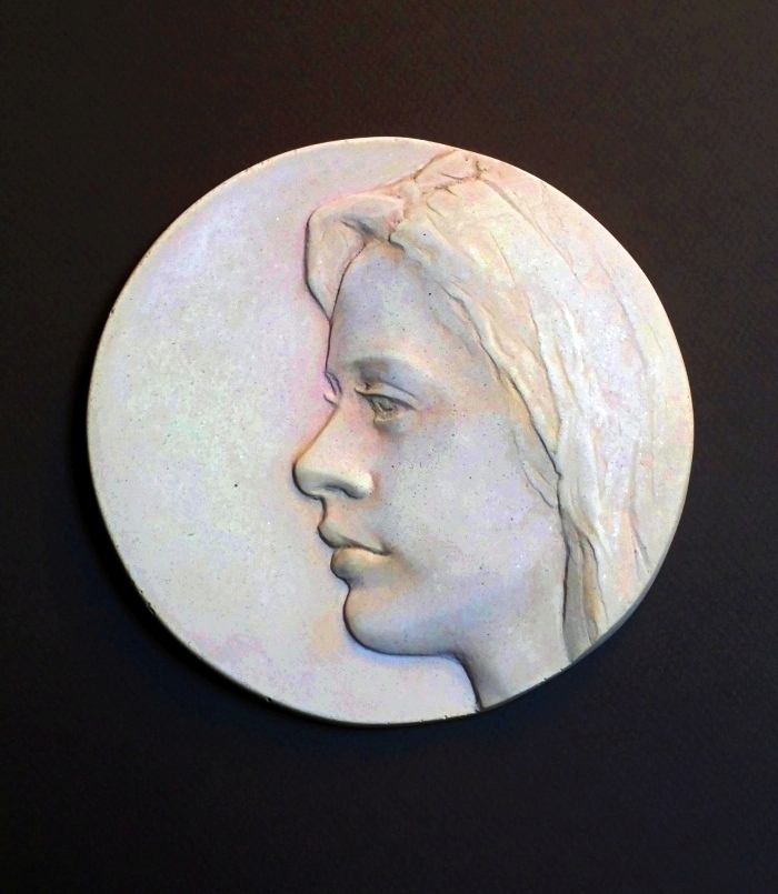 Dreamer, Cast stone, 6 x 6