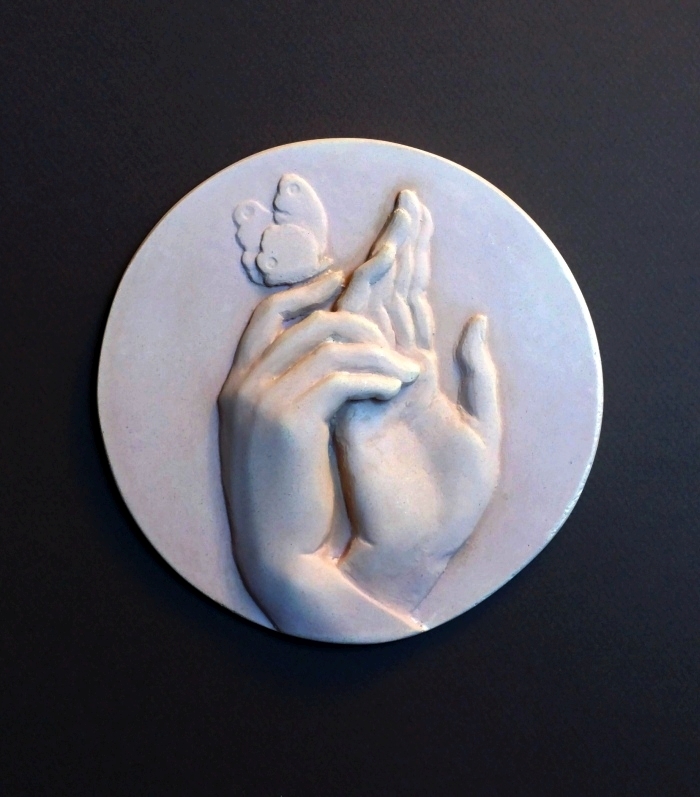 Hope, Cast stone, 6 x 6